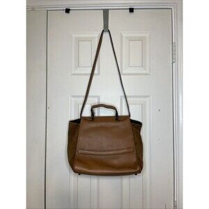 INNUĒ Italy Genuine Leather Suede & Saffiano Tote Shoulder Bag Satchel Purse